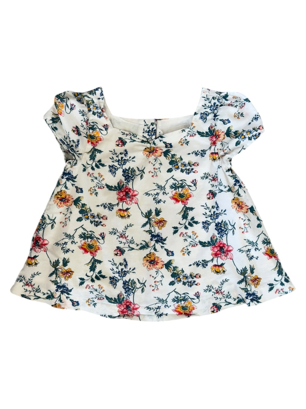 Janie and Jack Girls Floral Cotton Top Size 5⁠